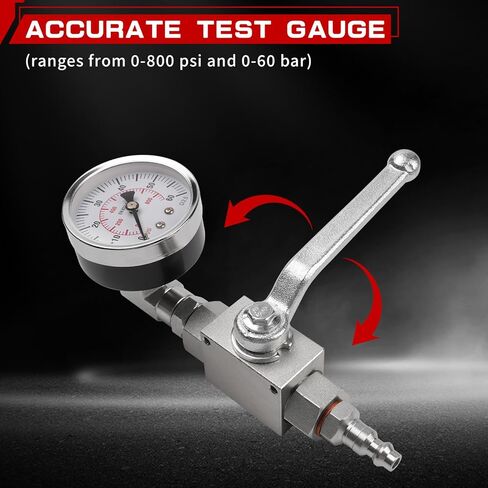 High Pressure Oil Pressure Tester Kit, IPR Air Test Tool Kit Compatible with Ford 6.0l-7.3l Powerstroke Diesel High Pressure Oil System with IPR Valve Test Fitting & Gauge in Saudi Arabia