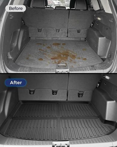 CreekT® Floor Mats for Ford Escape 2013-2019, All-Weather TPE Floor Mats & Cargo Liner with Door Sill Guards Accessories, Full Coverage Set in Kuwait