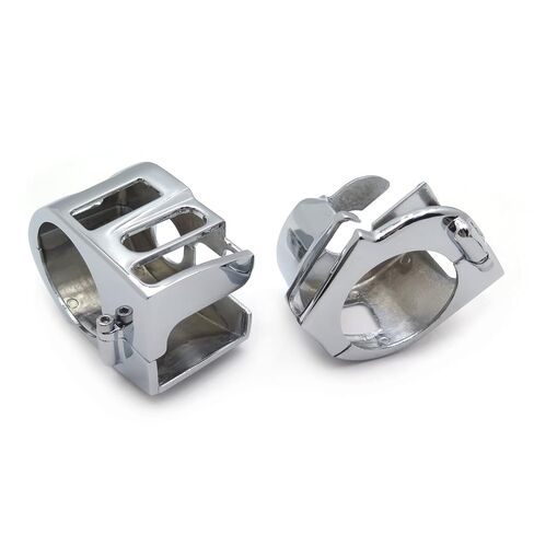 Motorcycle Handlebar Accessory Hand Control Switch Housings for Yamaha XVS V-Star 1100 Custom XVS1100 1999-2012 Chrome Switch Housing Cover, 1 Pair in Kuwait