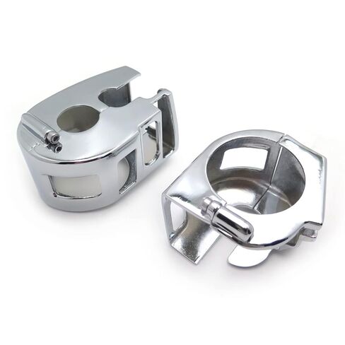 Motorcycle Handlebar Accessory Hand Control Switch Housings for Yamaha XVS V-Star 1100 Custom XVS1100 1999-2012 Chrome Switch Housing Cover, 1 Pair in Kuwait