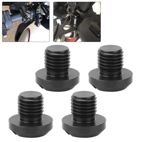 Mt07 Rear View Mirror Hole Cap,Handlebar Mirror Hole,2 Pair of M10x1.25 Rearview Side Mirror Hole Plugs Screw Aluminum Fits for Hypermotard Motorcycle Mirror Hole Plugs Mirror in Kuwait