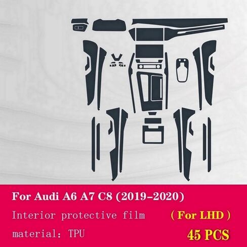 Car Gearbox Film Dashboard Panel Protective Film TPU Car Center Control Navigation Screen Protective Film,for Audi A6 A7 C8 2019-2023 in Kuwait