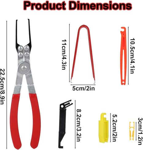 6 Pcs Relay and Fuse Removal Tool Set, Automotive Relay Puller Pliers & Fuse Puller Tool Car Electrical Disconnect Pliers for Car Motorcycle Truck Fuses Replacement in Kuwait