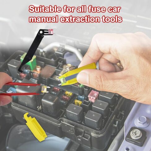 6 Pcs Relay and Fuse Removal Tool Set, Automotive Relay Puller Pliers & Fuse Puller Tool Car Electrical Disconnect Pliers for Car Motorcycle Truck Fuses Replacement in Kuwait
