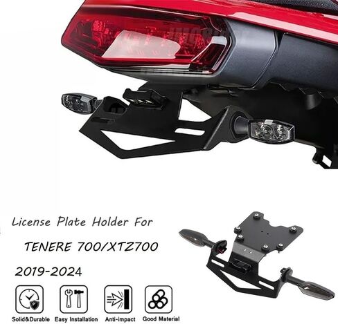 Tail Tidy Kit for TENERE 700/XTZ700 2019-2025 2026. Fender Eliminator Kit equipped License Plate Holder, License Plate Light, PLUG&PLAY Turn Signal Lights (For 2019-2023) in Saudi Arabia