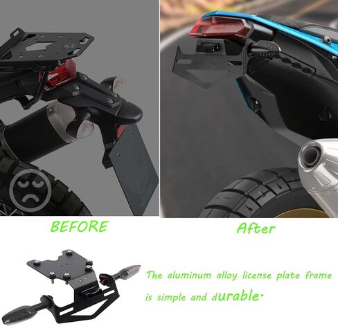 Tail Tidy Kit for TENERE 700/XTZ700 2019-2025 2026. Fender Eliminator Kit equipped License Plate Holder, License Plate Light, PLUG&PLAY Turn Signal Lights (For 2019-2023) in Saudi Arabia