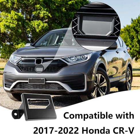 غطاء حماية مضاد للسرقة بمستشعر رادار، متوافق مع موديلات Honda CR-V 2017-2022، دعامة أمان من الفولاذ الأسود مع براغي أمان in Kuwait
