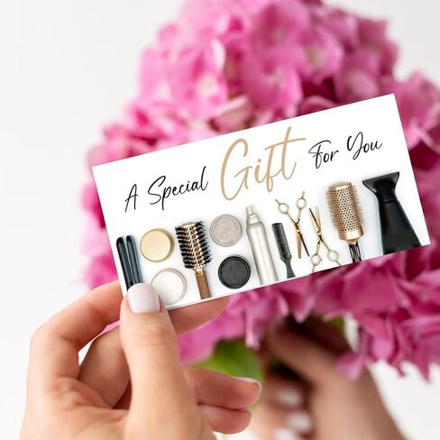 PLIGREAT 40 Sets Nail Salon Blank Gift Certificate, Creative Voucher Blank Gift Cards with Envelopes for Business Nail Shop Beauty Salon Customer Voucher Card Holiday Gift Card, 6.63 x 3.34 inches in Kuwait