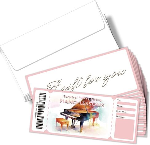 PLIGREAT 40 Sets Nail Salon Blank Gift Certificate, Creative Voucher Blank Gift Cards with Envelopes for Business Nail Shop Beauty Salon Customer Voucher Card Holiday Gift Card, 6.63 x 3.34 inches in Kuwait