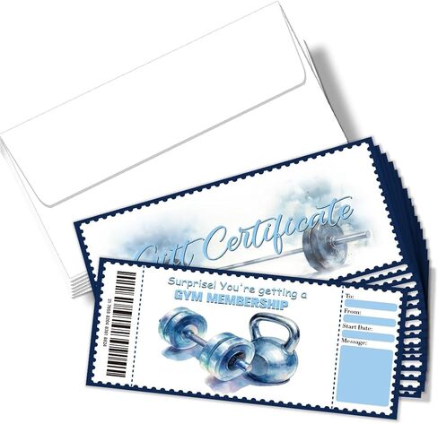 PLIGREAT 40 Sets Nail Salon Blank Gift Certificate, Creative Voucher Blank Gift Cards with Envelopes for Business Nail Shop Beauty Salon Customer Voucher Card Holiday Gift Card, 6.63 x 3.34 inches in Kuwait