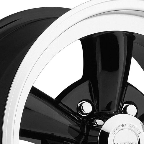 Vision 141 Legend 5 Gloss Black Machined Lip Wheel with Machined Finish (15x8"/5x127mm) in Kuwait