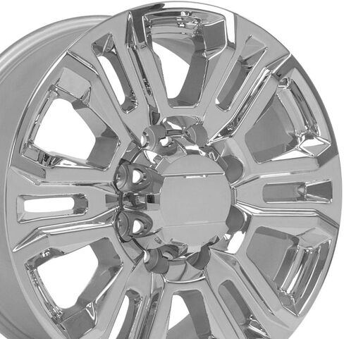 إطارات OE Wheels CV70B مقاس 20 بوصة تناسب طراز سييرا 2500/3500 دينالي 8x180 20x8.5 كروم - هولاندر 5957 (1) in Kuwait