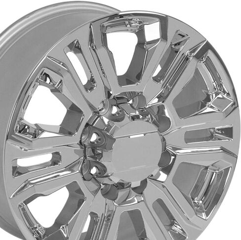 إطارات OE Wheels CV70B مقاس 20 بوصة تناسب طراز سييرا 2500/3500 دينالي 8x180 20x8.5 كروم - هولاندر 5957 (1) in Kuwait