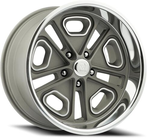 Resto Wheel Co. R102 Del Ray Wheel, Glossy Black Center Milled Window Diamond Cut Lip, Size: 17x8, Bolt Circle: 5x127 (1mm Offset) in Saudi Arabia
