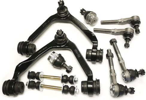 10PC Front Suspension Kit Front Left & Right Upper Control Arm & Lower Ball Joint & Sway Bar Link & Steering Inner & Outer Tie Rod End Compatible with 1997 1998 1999 Ford F-250 4WD Ref# K8722 K8724 in Saudi Arabia