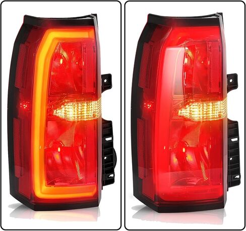 Tail Light Assembly Compatible with 2015-2020 Chevy Suburban Tahoe,Taillights Brake Lamp w/LED DRL Replacement Rear Left Driver Side GM2800264 23407432 84467058 in Kuwait