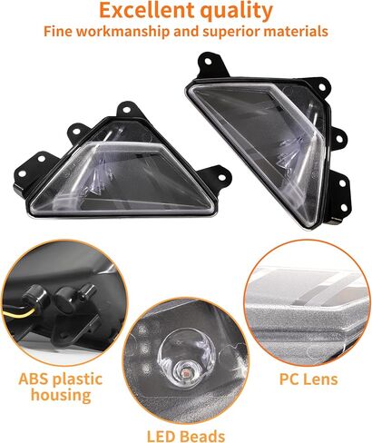 LED Front Turn Signal Indicator Light for ZX-6R 24-25, Amber Turning Lamp for Kawasaki Ninja ZX 6R 636 2024-2025 Accessories in Kuwait