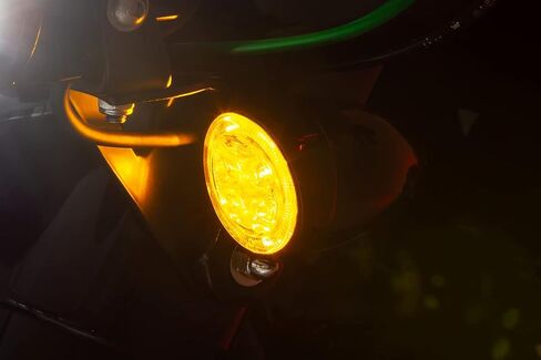 إدراجات ضوء إشارة LED الأمامية CIRO Fang® (أسود) (عدسة دخانية) متوافقة مع موديلات HARLEY-DAVIDSON in Kuwait