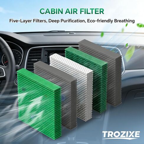 2PCS Engine Cabin Air Filter Set for 2021-2026 Santa Fe, 2020-2026 Sonata, 2022-2026 Tucson, 2021-2026 Sorento, 2023-2026 Sportage, Replacement for CF12820 CA12817 (Only for Hybrid) in Kuwait