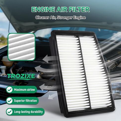 2PCS Engine Cabin Air Filter Set for 2021-2026 Santa Fe, 2020-2026 Sonata, 2022-2026 Tucson, 2021-2026 Sorento, 2023-2026 Sportage, Replacement for CF12820 CA12817 (Only for Hybrid) in Kuwait