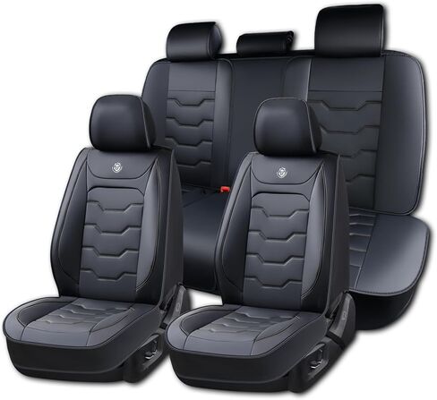 for Nissan Rogue 2008-2026 Car Seat Covers, Black Car Seat Covers, Waterproof Leather, Full Set of 5 Seats, Easy to Clean and Install, Wear Resistance, Protect and Upgrade Seats in Saudi Arabia