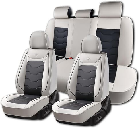 غطاء مقعد السيارة 2010-2022 لسيارة Hyundai Accent، أغطية مقاعد السيارة السوداء، جلد PU مقاوم للماء، مجموعة كاملة من 5 قطع، مقاومة للتآكل، سهلة التنظيف والتركيب، تجميل الجزء الداخلي in Kuwait
