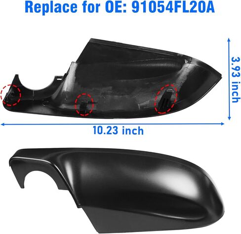 1PC Compatible with Subaru Impreza Mirror Bottom Cover 2017-2023/Legacy/Outback 2018 2019/Ascent 2019-2023, Clip-on Replace for 91054FL20A Driver Side Subaru Ascent Mirror Lower Cover-Left in Saudi Arabia