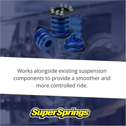 نظام مساعد التعليق الخلفي Super Springs لشاحنات 2500 و3500 كاملة الحجم باللون الأزرق | ترقية تعليق دعم التحميل | يقلل من الترهل ويحسن الاستقرار والتحكم | SSR-203-40-2 in Kuwait