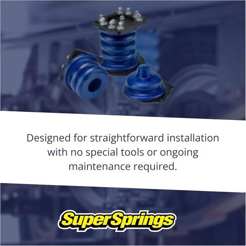 نظام مساعد التعليق الخلفي Super Springs لشاحنات 2500 و3500 كاملة الحجم باللون الأزرق | ترقية تعليق دعم التحميل | يقلل من الترهل ويحسن الاستقرار والتحكم | SSR-203-40-2 in Kuwait