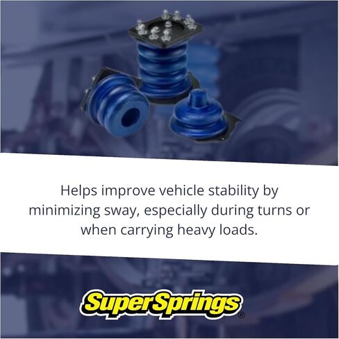 نظام مساعد التعليق الخلفي Super Springs لشاحنات 2500 و3500 كاملة الحجم باللون الأزرق | ترقية تعليق دعم التحميل | يقلل من الترهل ويحسن الاستقرار والتحكم | SSR-203-40-2 in Kuwait