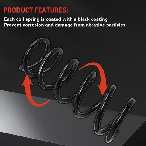 Rear Left & Right Suspension Coil Spring Set Compatible with Altima 2007-2013 2.5L L4 & 3.5L V6, Replace# 55020JB01D 55020JB02E 81589 2PCS in Saudi Arabia