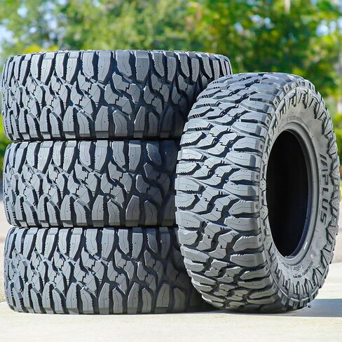 Set of 4 (FOUR) Aplus Shredder MT M/T Mud Off-Road Light Truck Radial Tires-35X12.50R15LT 35X12.50X15 35X12.50-15 113Q Load Range C LRC 6-Ply BSW Black Side Wall in Kuwait