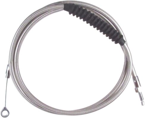 Hill Country Customs Stainless Braided Clutch Cable for 1996-2006 Harley-Davidson Touring models - HC-66-0158 in Kuwait