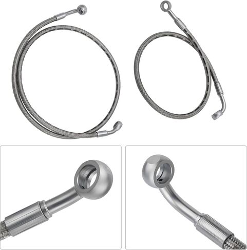 M MATI Front Left Right Brake Calipers & Hose Lines For Polaris Ranger 570 2015-2021 Ranger 500 2017-2022 Ranger ETX 2015-2016 1912119 1912120 1912283 1912284 in Kuwait