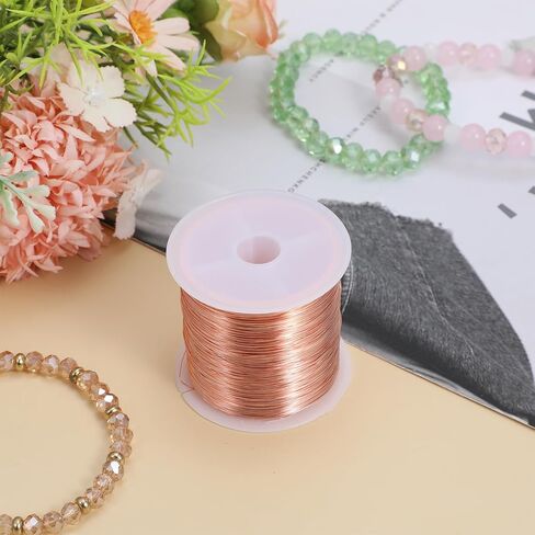 28 Gauge Wire for Jewelry Making 328FT/0.3mm Copper Wire Pure Copper Jewelry Beading Wires Coppers Jewelrys Wires Soft Metal Plant Stem Ties for Beading Sculpting Gardening Crafting in Kuwait
