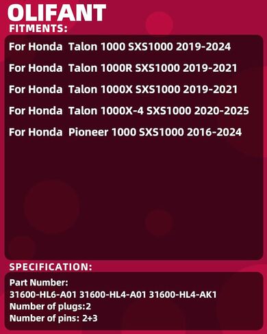 منظم الجهد المعدل لهوندا تالون 1000 2019-2025 1000R 1000X 1000X-4 بايونير 1000 2016-2024 استبدال 31600-HL6-A01 in Kuwait
