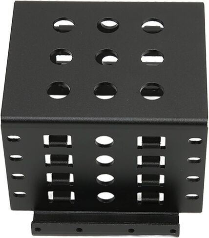 HDD Mounting Rack Aluminium Alloy Hollow Design High Hardness 2.5in Hard Drive Cage for Easy Installation Suitable for All 2.5 Inch HDD and SSD (Black) in Saudi Arabia