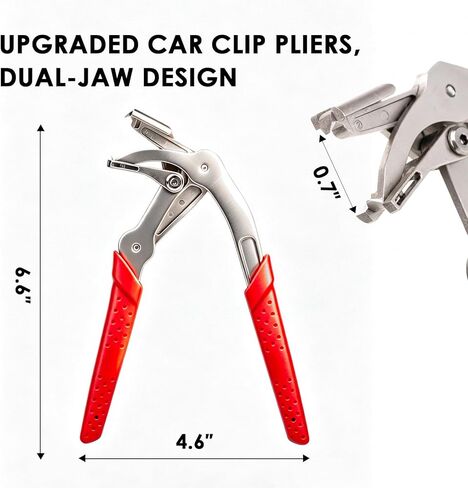 Ocean Pearl 2026 Car Clip Pliers, Trim Clip Removal Tool, Plastic Fastener Remover, Panel Clip Removal Pliers for Push Pin, Door Panel, Bumper, Fender, 17-4 PH Stainless Steel in Saudi Arabia