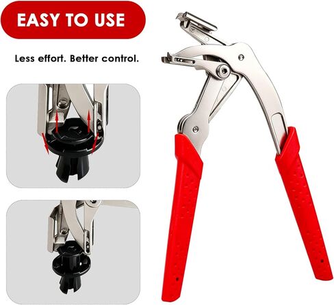 Ocean Pearl 2026 Car Clip Pliers, Trim Clip Removal Tool, Plastic Fastener Remover, Panel Clip Removal Pliers for Push Pin, Door Panel, Bumper, Fender, 17-4 PH Stainless Steel in Saudi Arabia