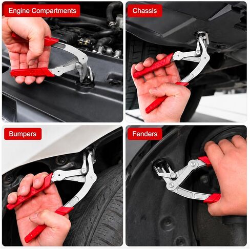 Ocean Pearl 2026 Car Clip Pliers, Trim Clip Removal Tool, Plastic Fastener Remover, Panel Clip Removal Pliers for Push Pin, Door Panel, Bumper, Fender, 17-4 PH Stainless Steel in Saudi Arabia