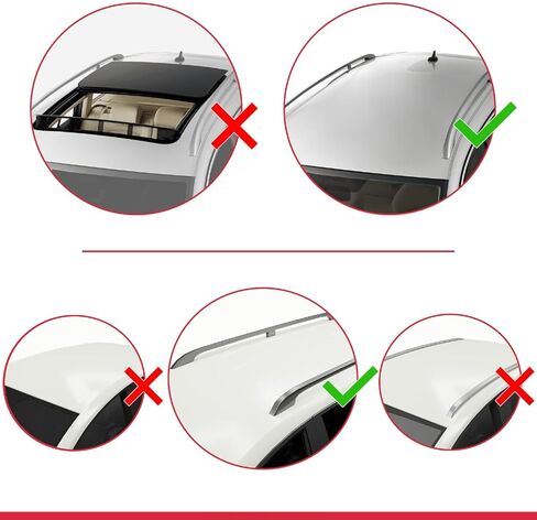 Compatible with Kia Sorento 2 (XM) 2010-2014 FLY Model Cross Bar Car Top Luggage Carrier Rails Roof Racks Grey Aluminium 2 Bars in Saudi Arabia