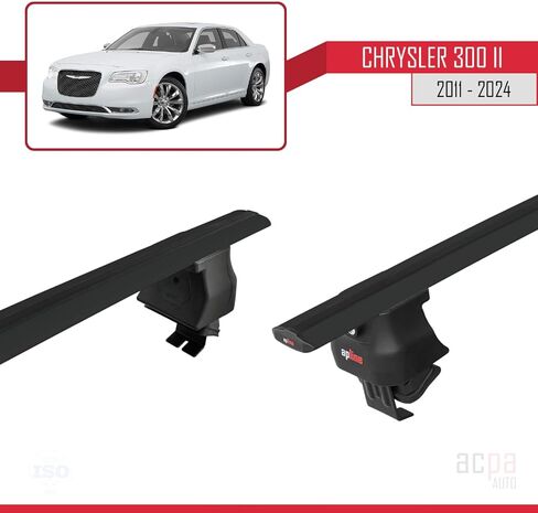 Compatible with Chrysler 300 II 2011-2023 Roof Rack ACE-4 Roof Rack Pack Rack Black in Saudi Arabia
