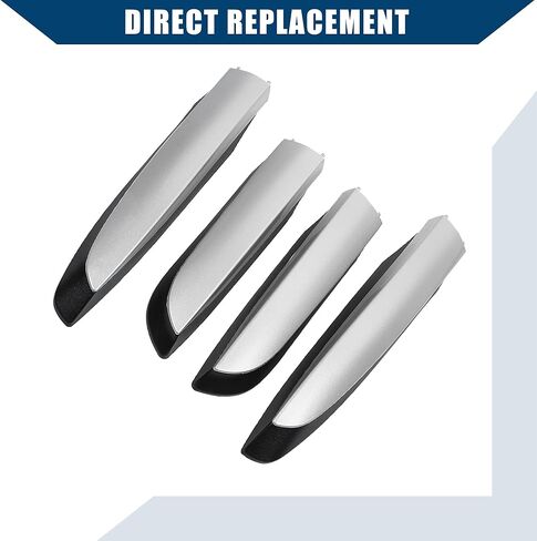 Roof Rack Rail Cover End Protection for Toyota RAV4 2013-2018 / Exterior Upper Cover Shell Cap/Durable Plastic / 1Set Silver Tone in Kuwait