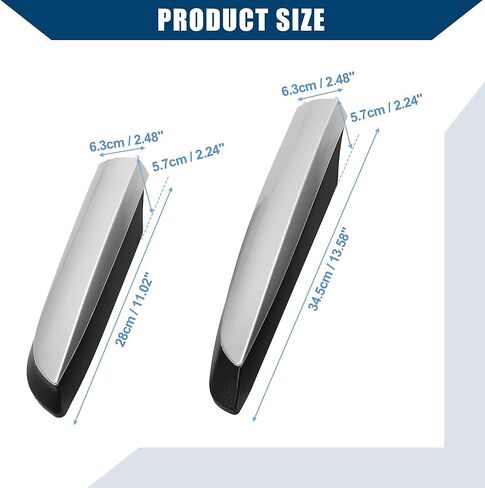 Roof Rack Rail Cover End Protection for Toyota RAV4 2013-2018 / Exterior Upper Cover Shell Cap/Durable Plastic / 1Set Silver Tone in Kuwait