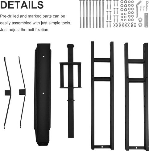 500 LB Motorcycle Scooter Carrier Bike Hitch Mount Rack Ramp Steel Carrier in Kuwait
