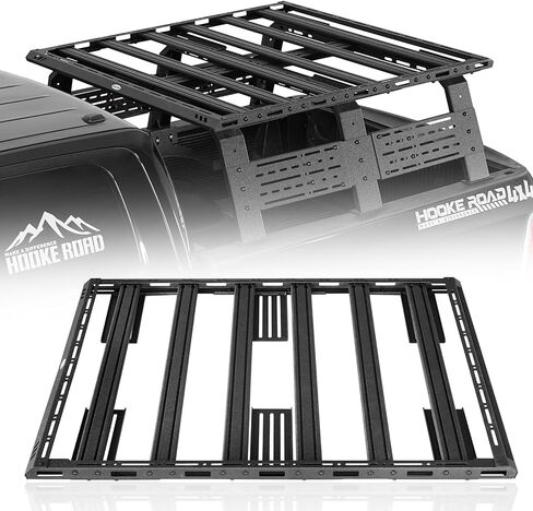 u-Box Universal Platform Flat Rack Truck Bed Cargo Carrier for Ford F-150 & Ram 1500 & Silverado 1500 & Toyota Tundra Full-Size Trucks - Roof Rack Works with Truck Bed Crossbar & Rack in Kuwait