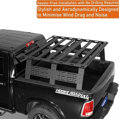 u-Box Universal Platform Flat Rack Truck Bed Cargo Carrier for Ford F-150 & Ram 1500 & Silverado 1500 & Toyota Tundra Full-Size Trucks - Roof Rack Works with Truck Bed Crossbar & Rack in Kuwait