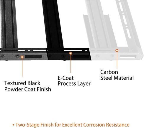 u-Box Universal Platform Flat Rack Truck Bed Cargo Carrier for Ford F-150 & Ram 1500 & Silverado 1500 & Toyota Tundra Full-Size Trucks - Roof Rack Works with Truck Bed Crossbar & Rack in Kuwait