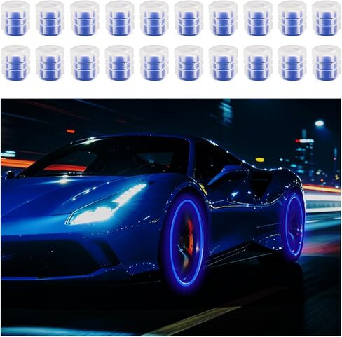 20PCS New Fluorescent Tire Valve Caps,Cool Glow in The Dark Tire Valve Caps as Car Decorations & New Driver Gifts,Dustproof & Waterproof Car Tires Valves Stem Cap in Saudi Arabia
