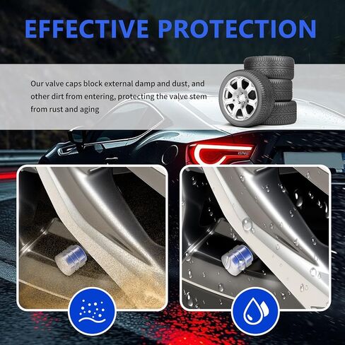 20PCS New Fluorescent Tire Valve Caps,Cool Glow in The Dark Tire Valve Caps as Car Decorations & New Driver Gifts,Dustproof & Waterproof Car Tires Valves Stem Cap in Saudi Arabia